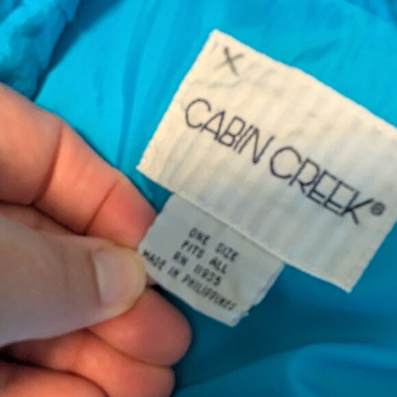 Vintage Cabin Creek Jacket Rain Wind Breaker 80’s Beverly Goldberg Nylon Long - Picture 10 of 14